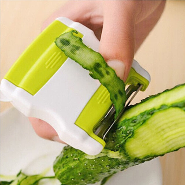 Multifunction Peeler With Storage Box for Fruits Vegetables (Green)